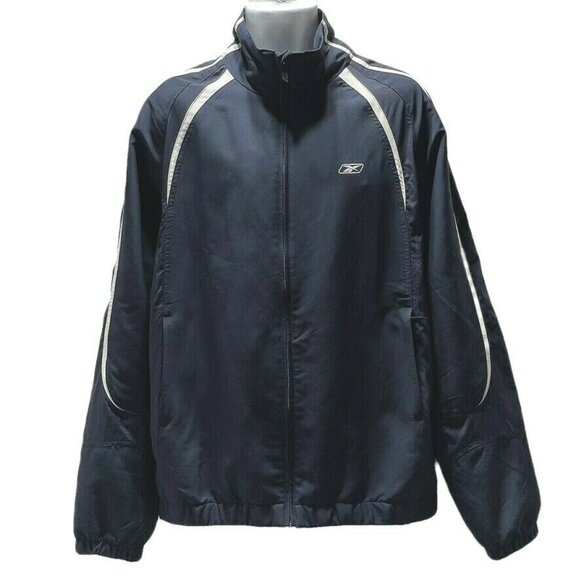 Reebok Mens Navy Blue Track Jacket Size XL - Picture 4 of 10